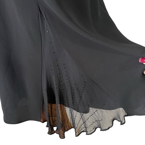 Jones New York Chiffon‎ Beaded Sparkle in Black - Picture 11 of 12